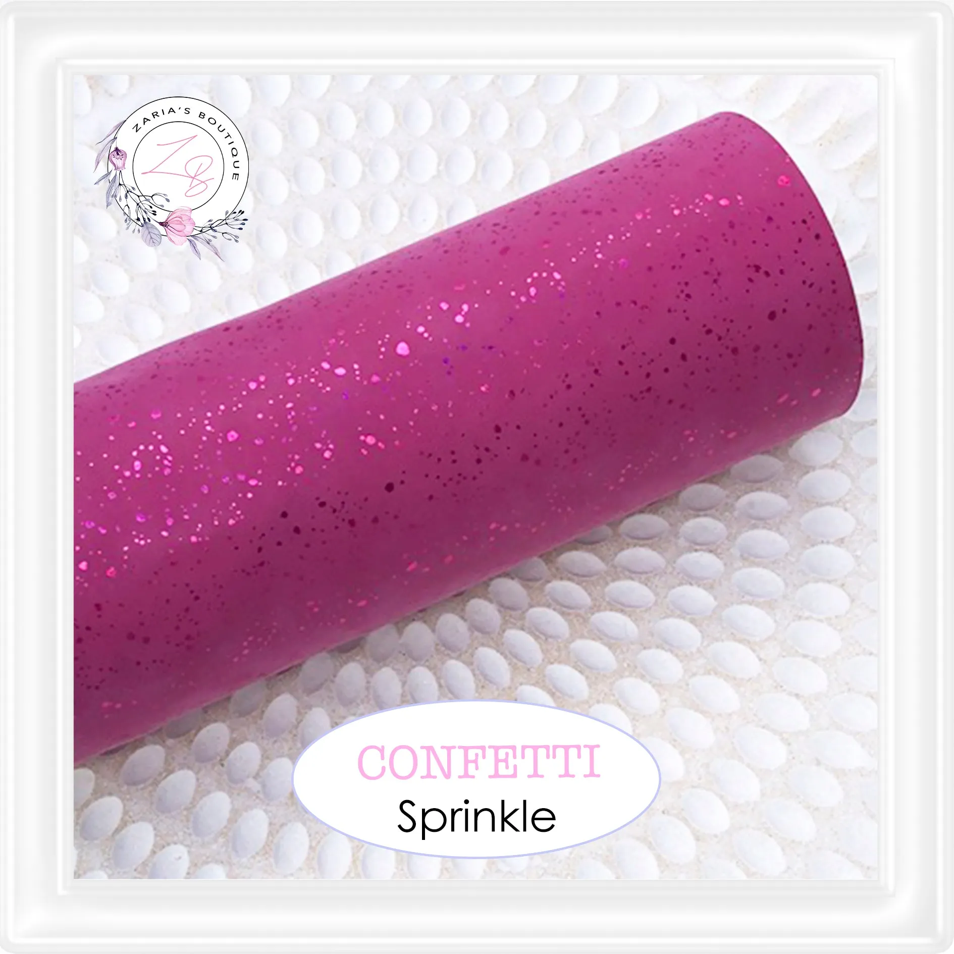 ⋅ Magenta Confetti ⋅ Premium Suede Faux Leather ⋅