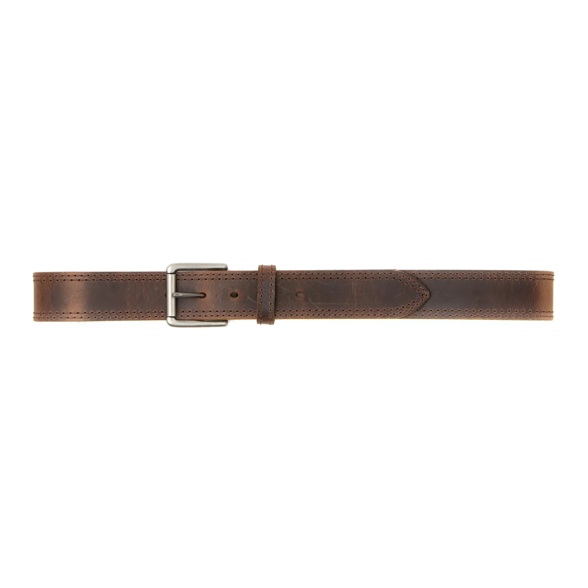 1 1/2" Roller Buckle Double Stitch Belt