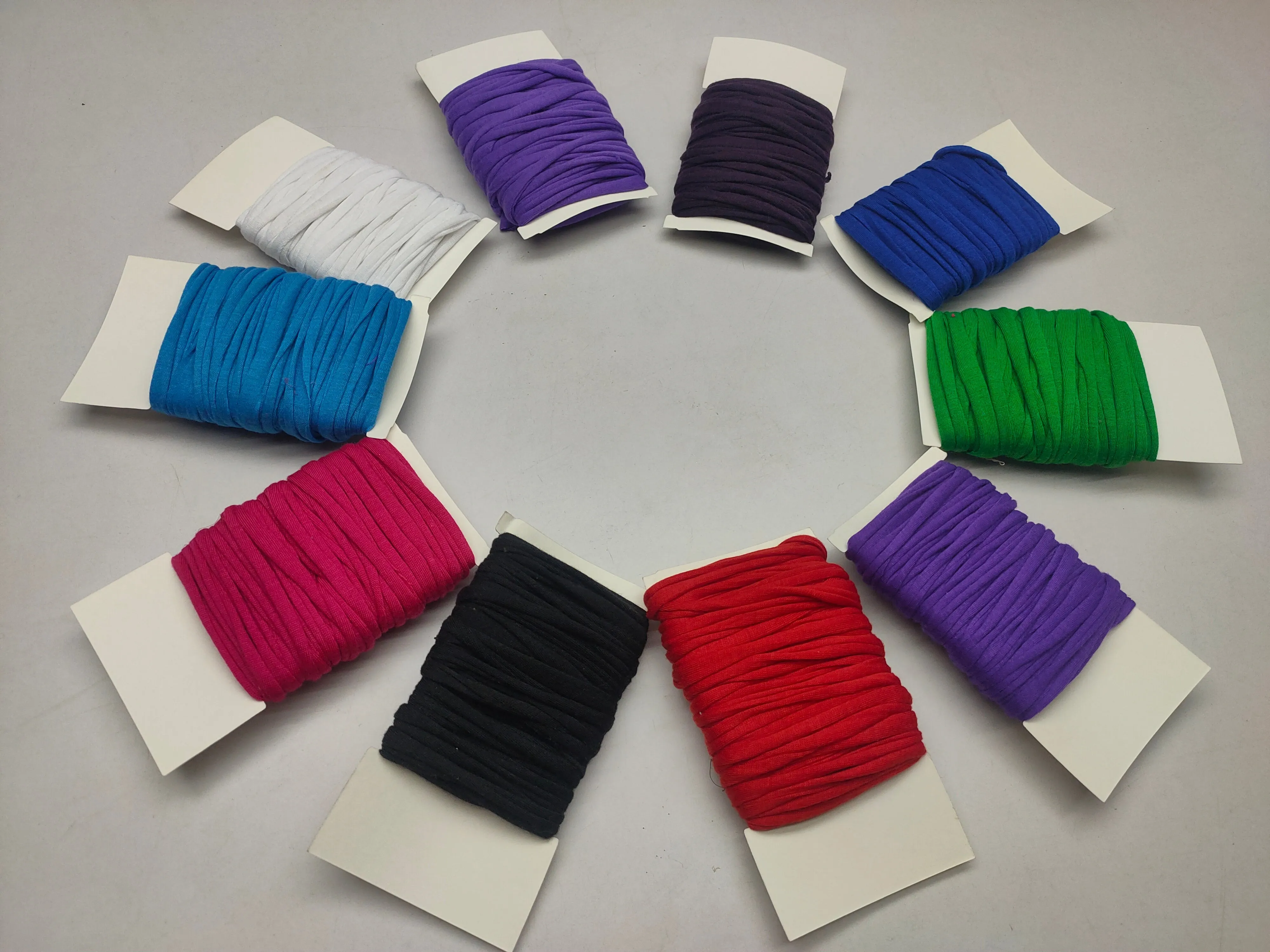 10Yard Recycled Tshirt Ribbon 10 Assorted Colors