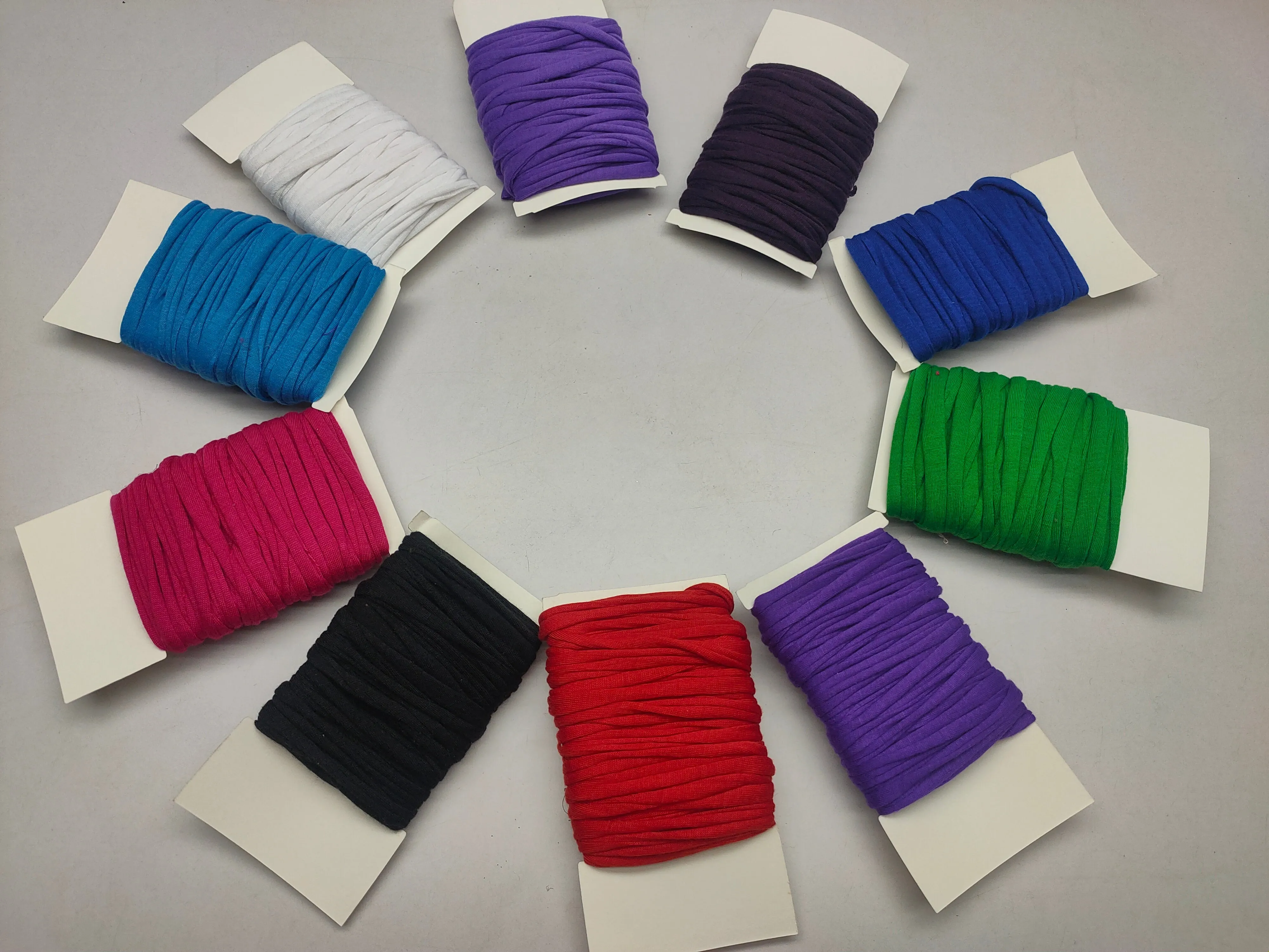 10Yard Recycled Tshirt Ribbon 10 Assorted Colors
