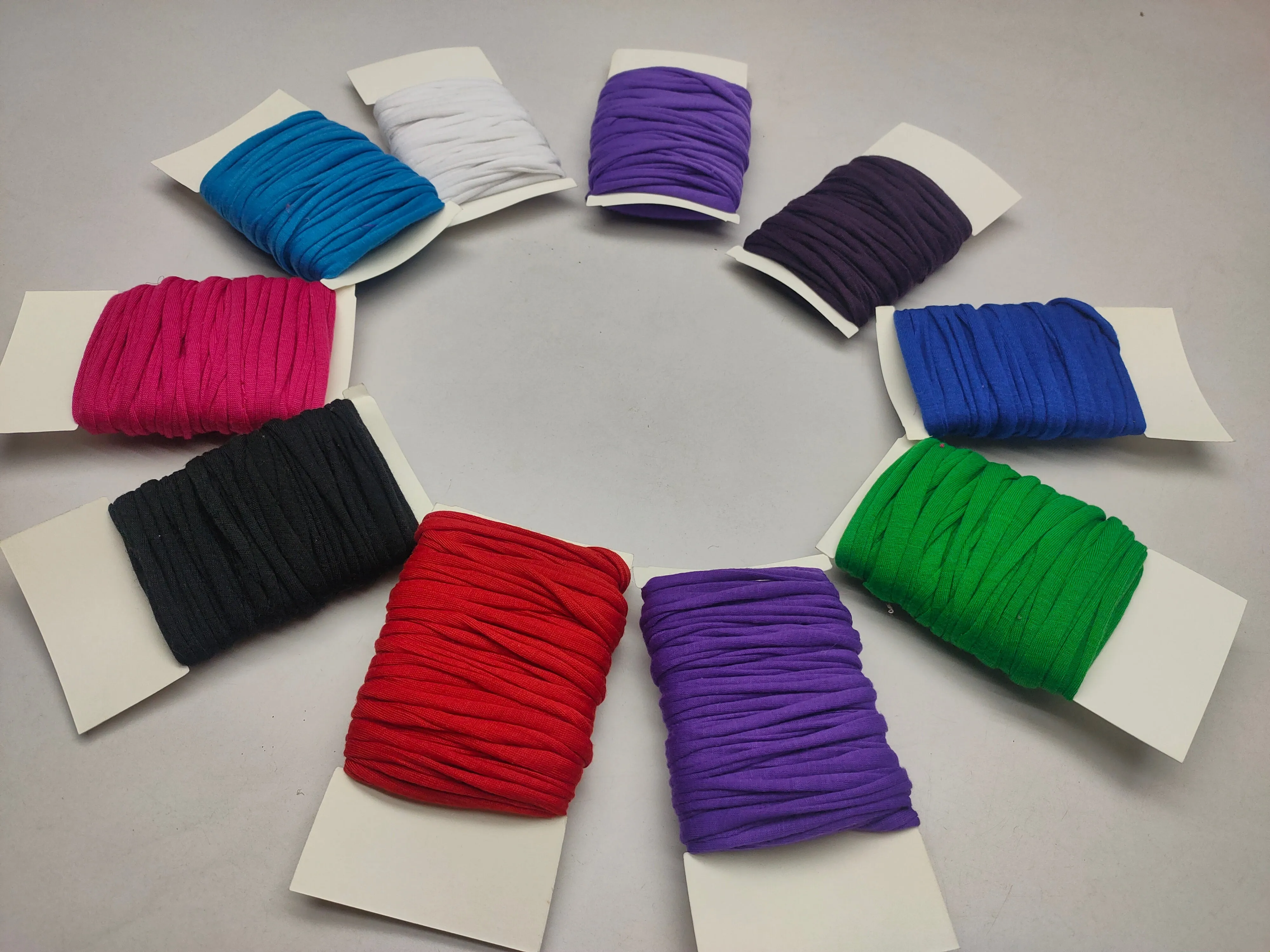 10Yard Recycled Tshirt Ribbon 10 Assorted Colors