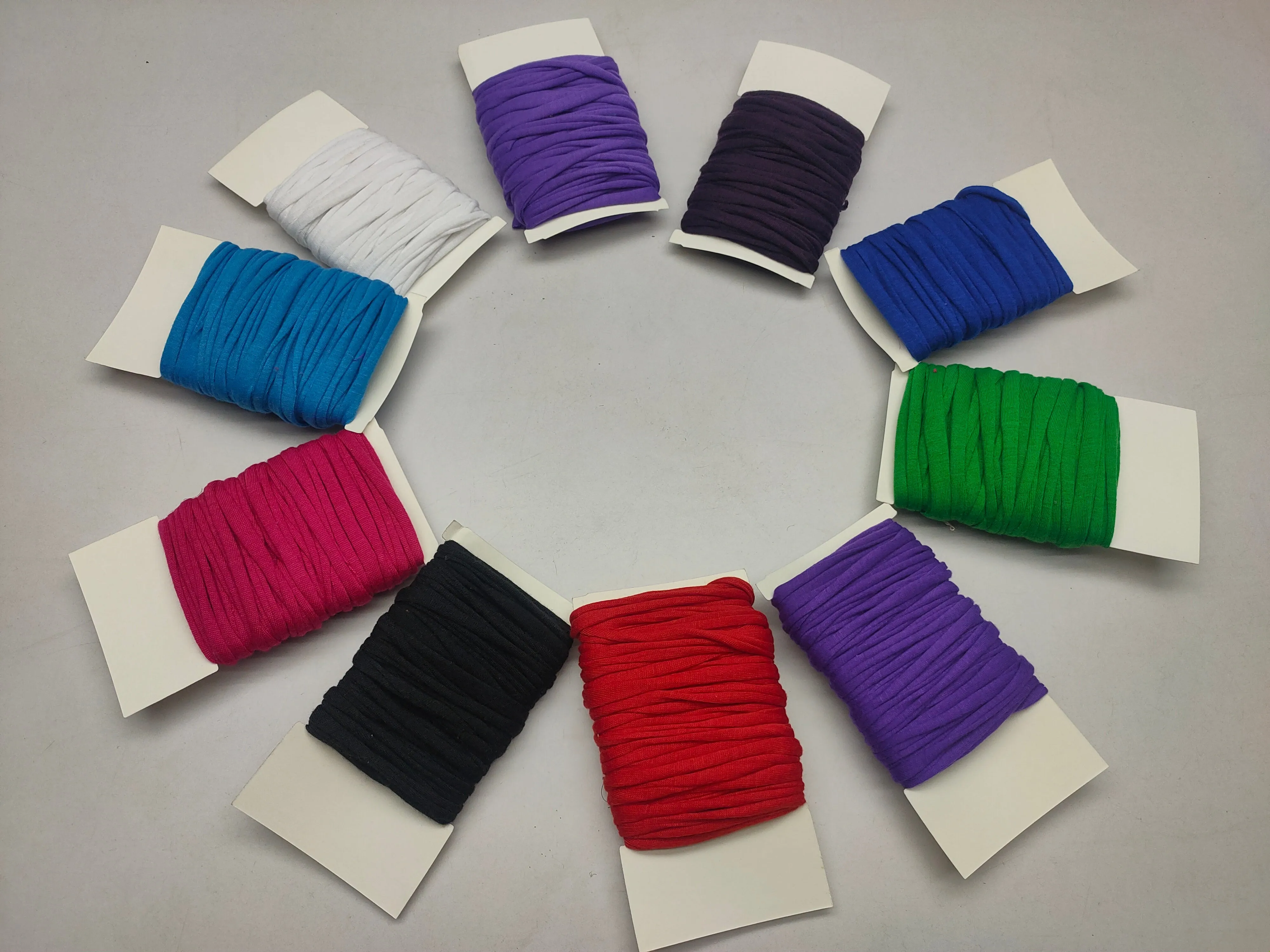 10Yard Recycled Tshirt Ribbon 10 Assorted Colors