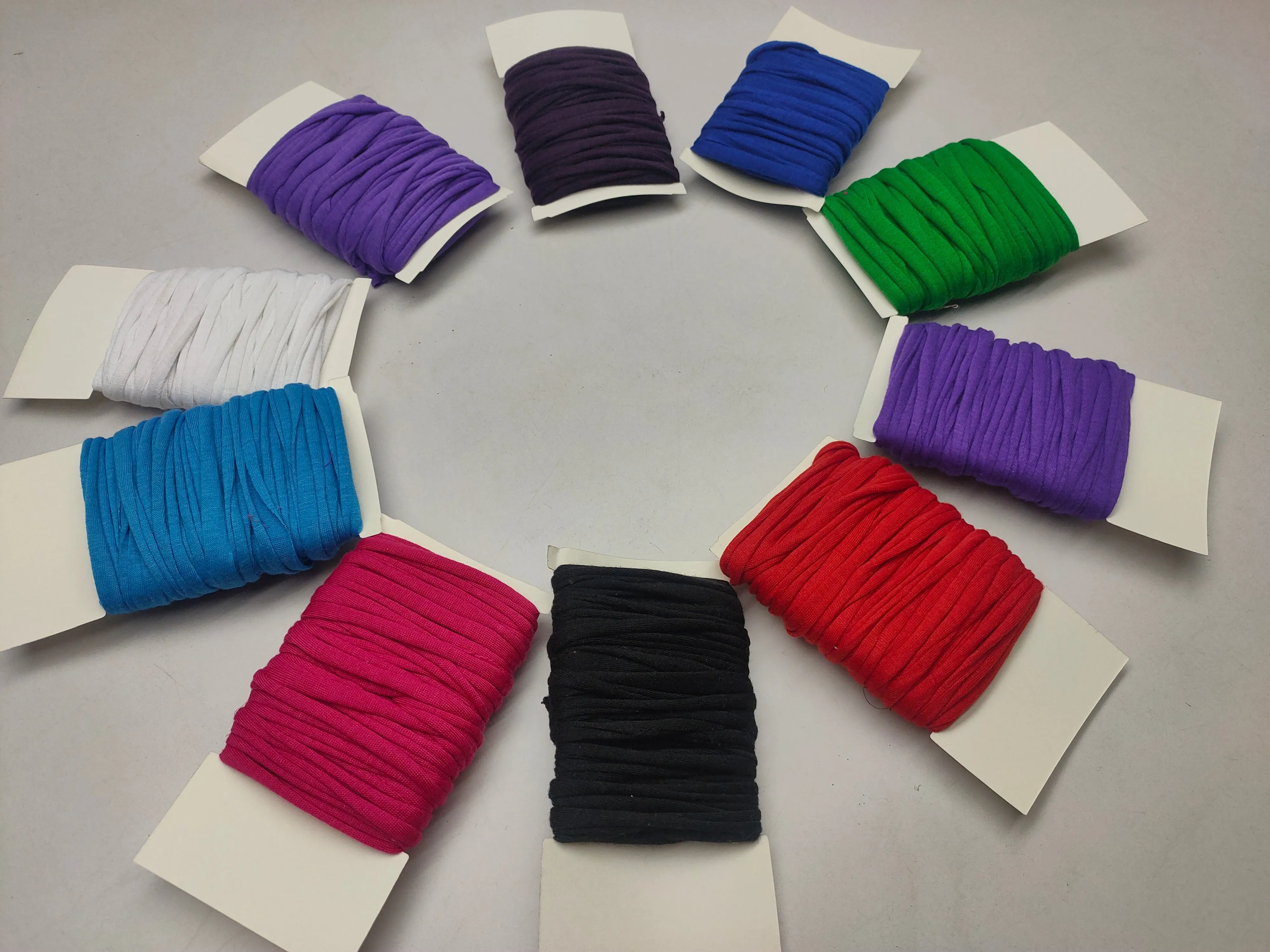10Yard Recycled Tshirt Ribbon 10 Assorted Colors