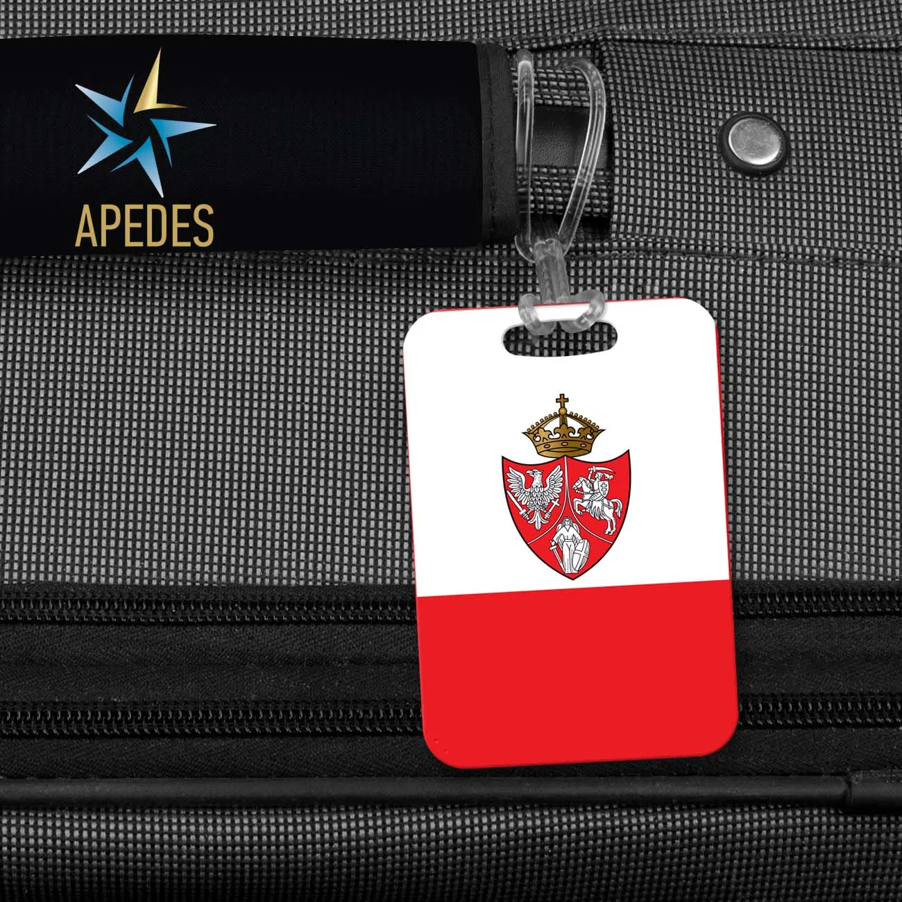 1861 Poland Lithuania Kiev Belarus Marine Flag Rectangle Luggage Tag