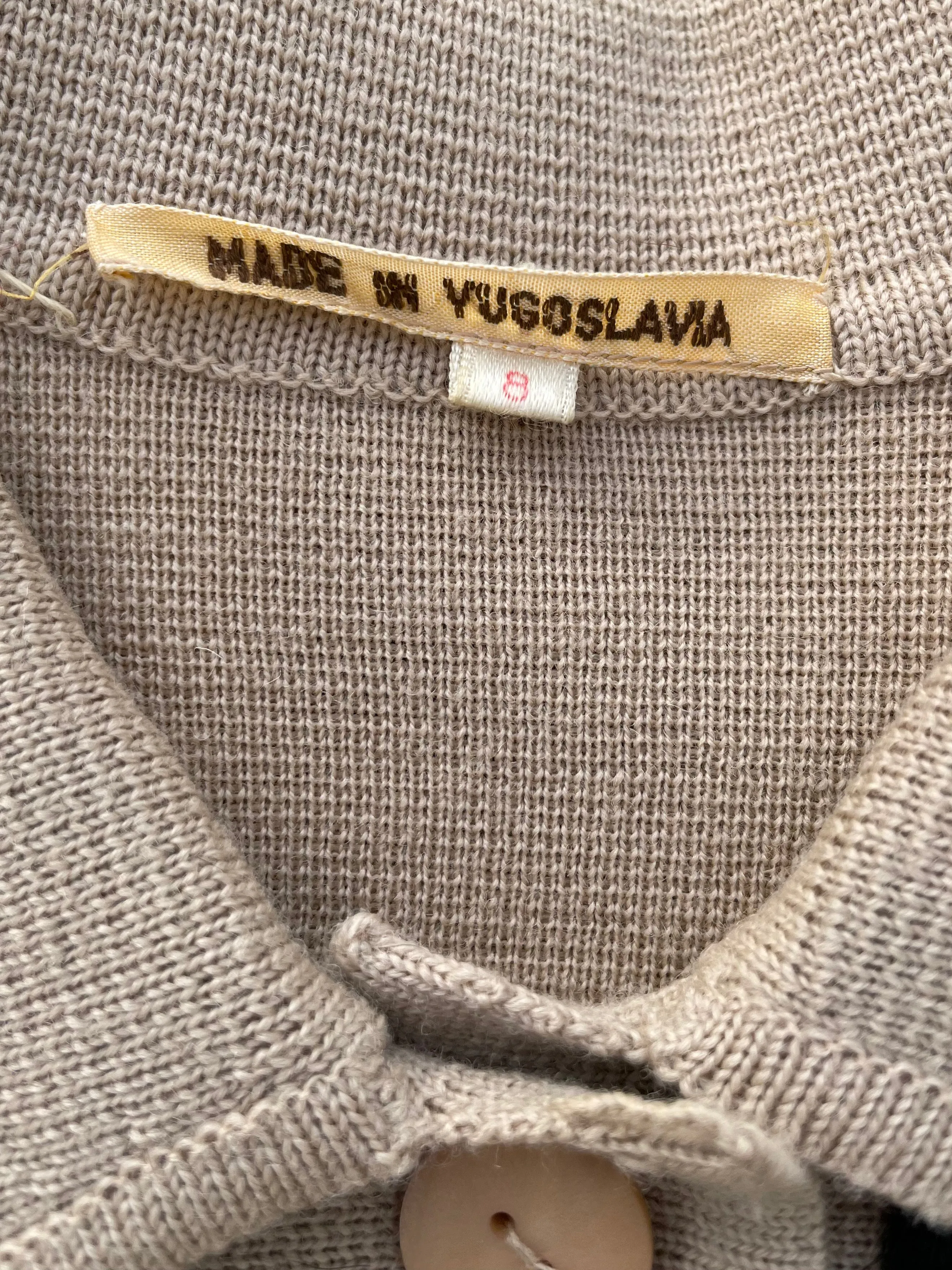 1940s/1950s Western Style Pony Hair-On-Hide Knit Cardigan Jacket