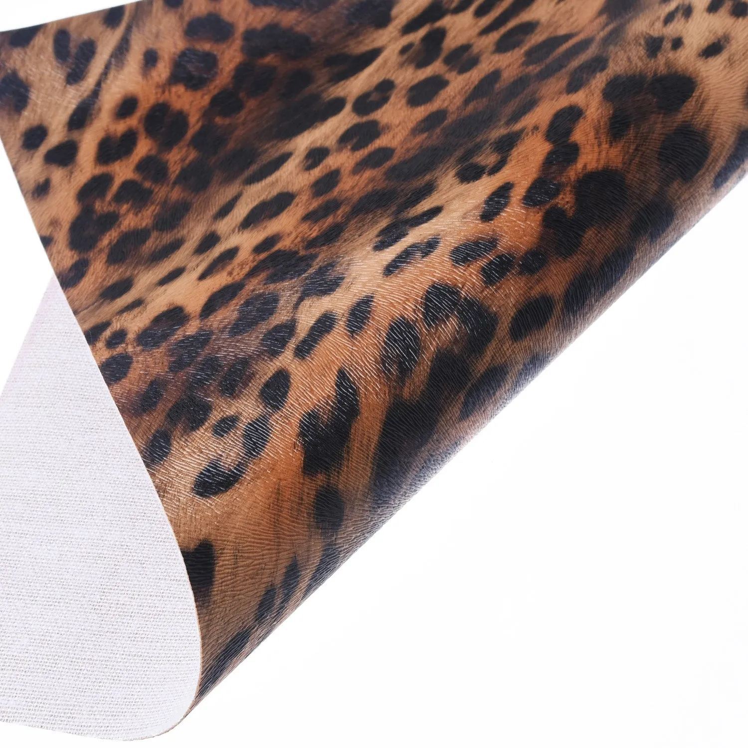 8*12" Leopard print Faux leather sheets Fabric Leather Fake Leather DIY Hair Bow Making Supplies 1pcs 102651