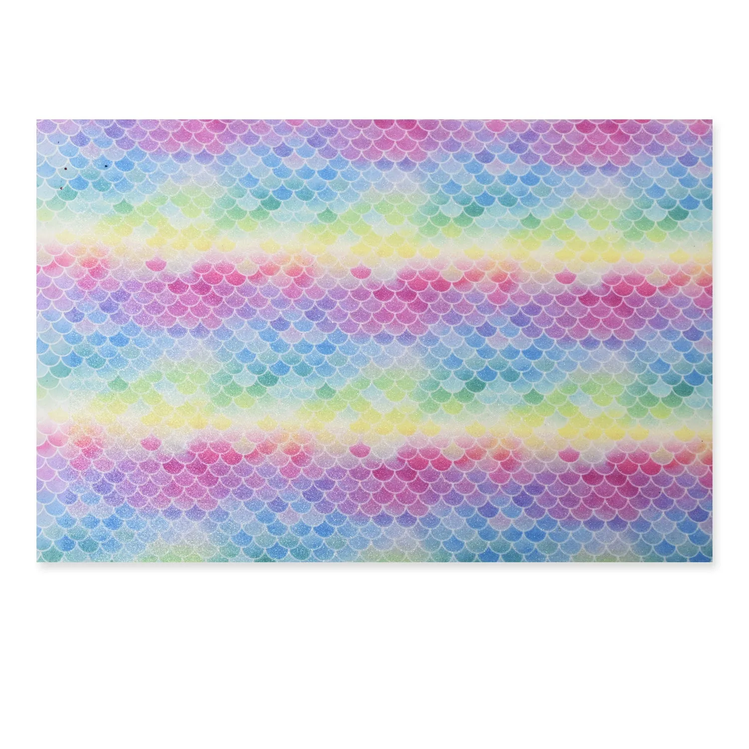 8*12" Mermaid Scales Glitter Faux leather sheets Earring Supplies Glitter Vinyl Sheets for craft 1pcs 102628
