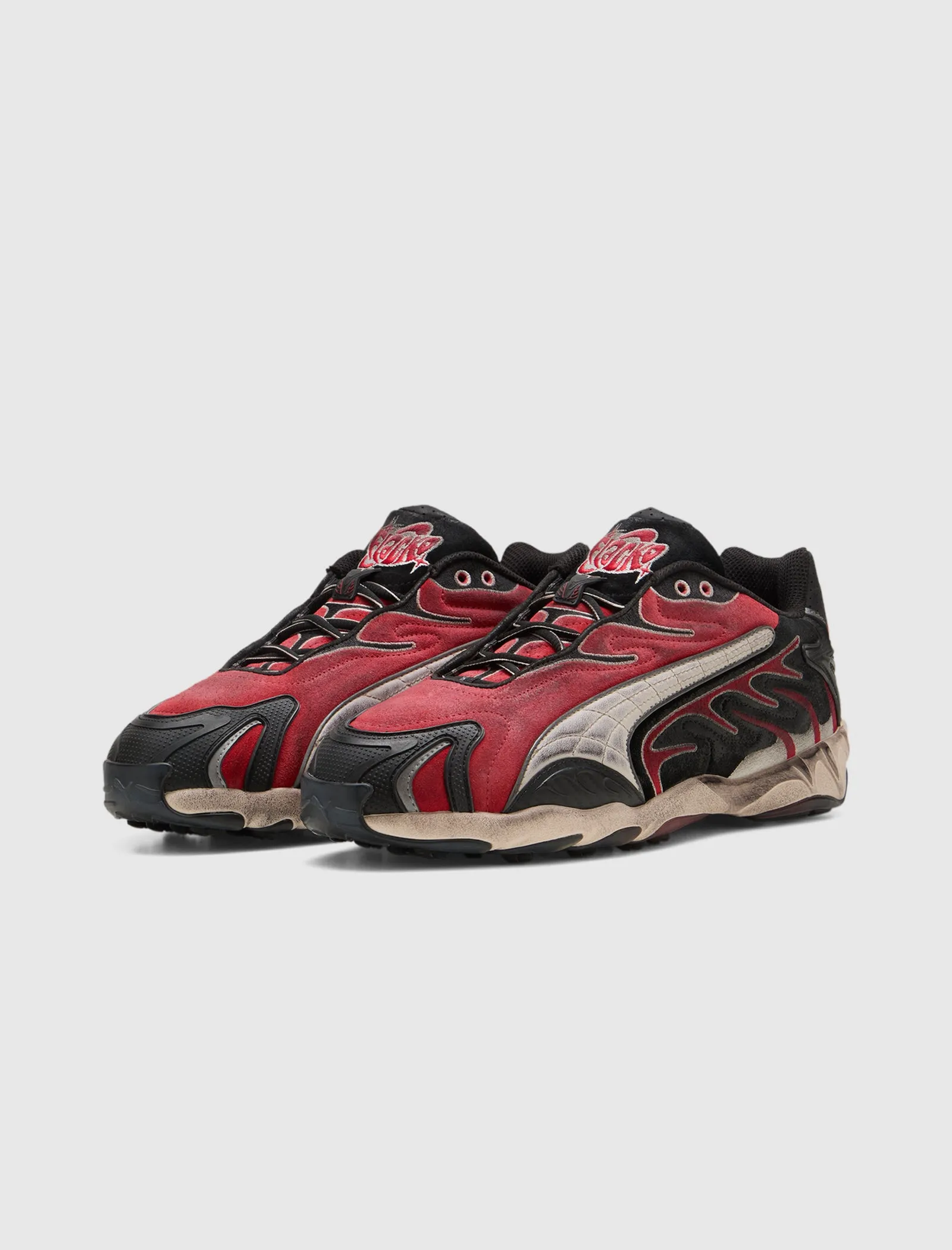 A$AP ROCKY INHALE DISTRESSED CANVAS "BLACK/POP RED"
