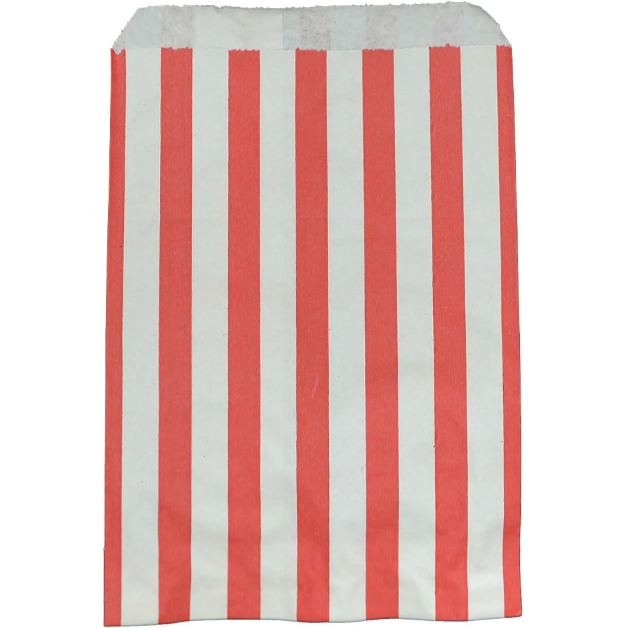 Accessories Red & White Candy Striped Paper Bags 7" x 9" Case of 1000