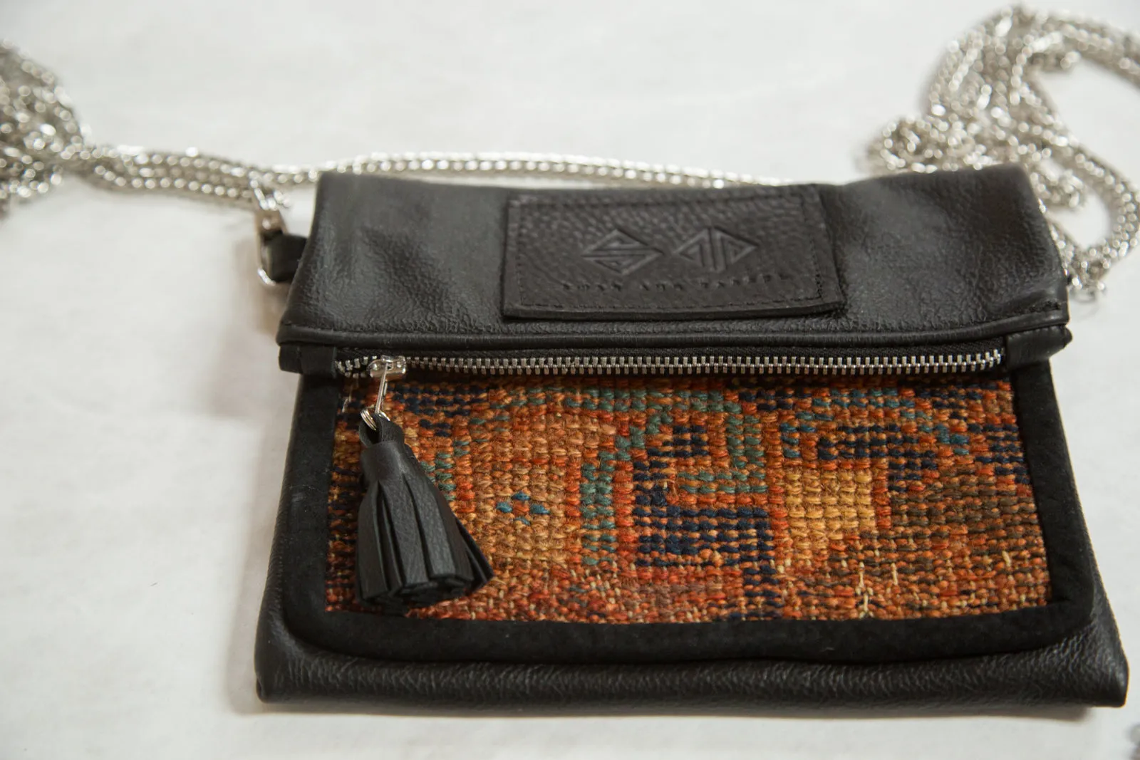 Antique Kurdish Rug Fragment Bag