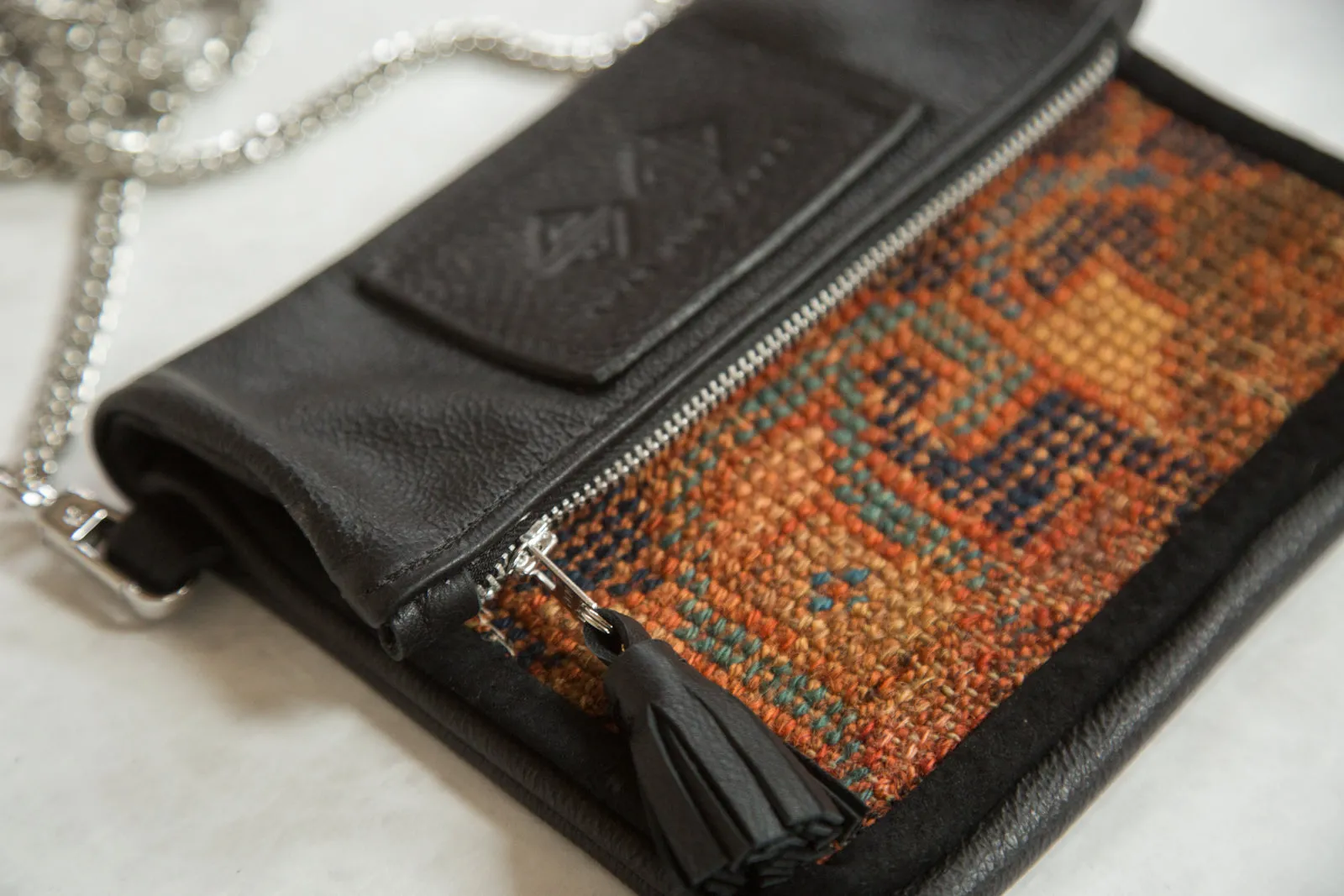 Antique Kurdish Rug Fragment Bag