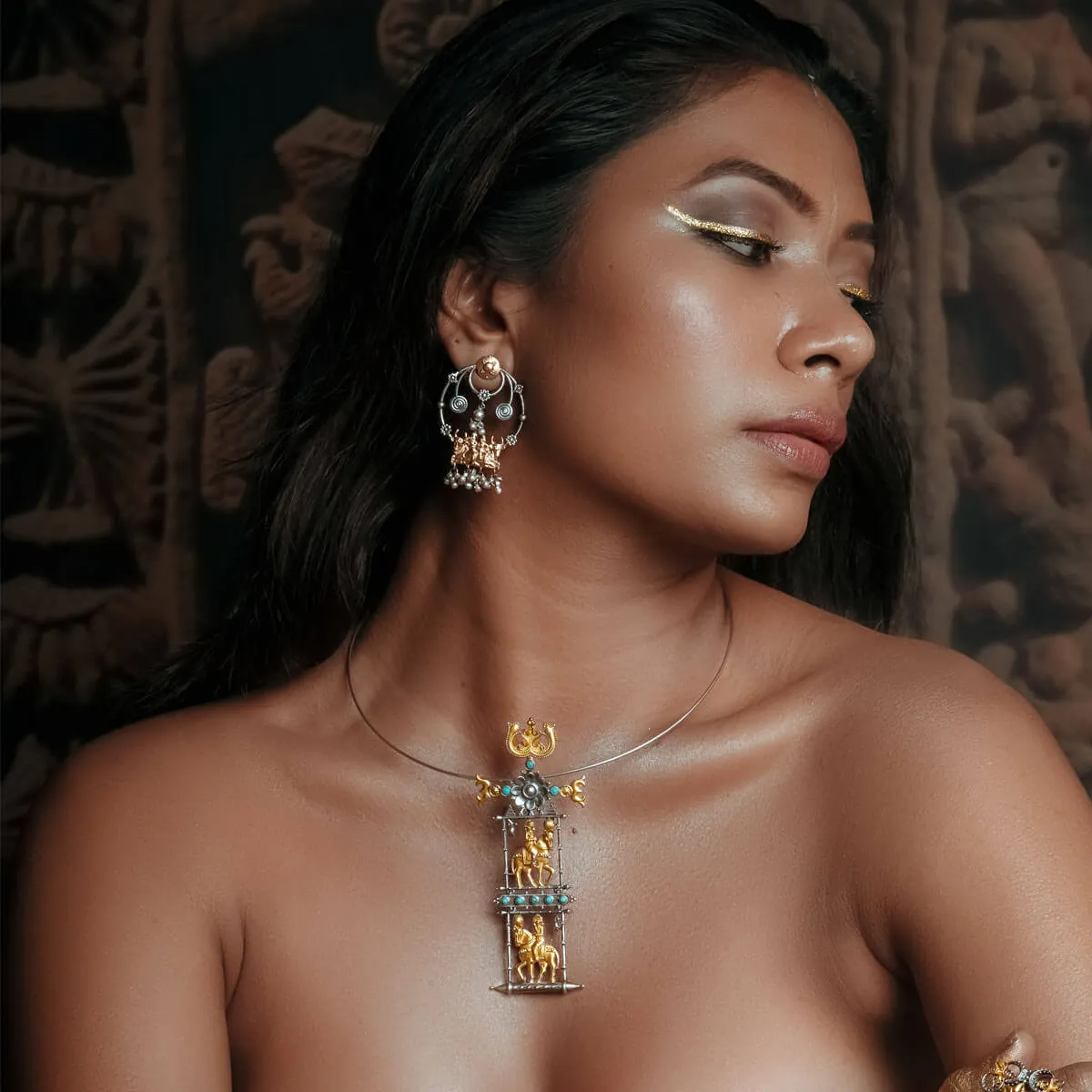 Ashwa Rohak  Silver Pendant Necklace by MOHA