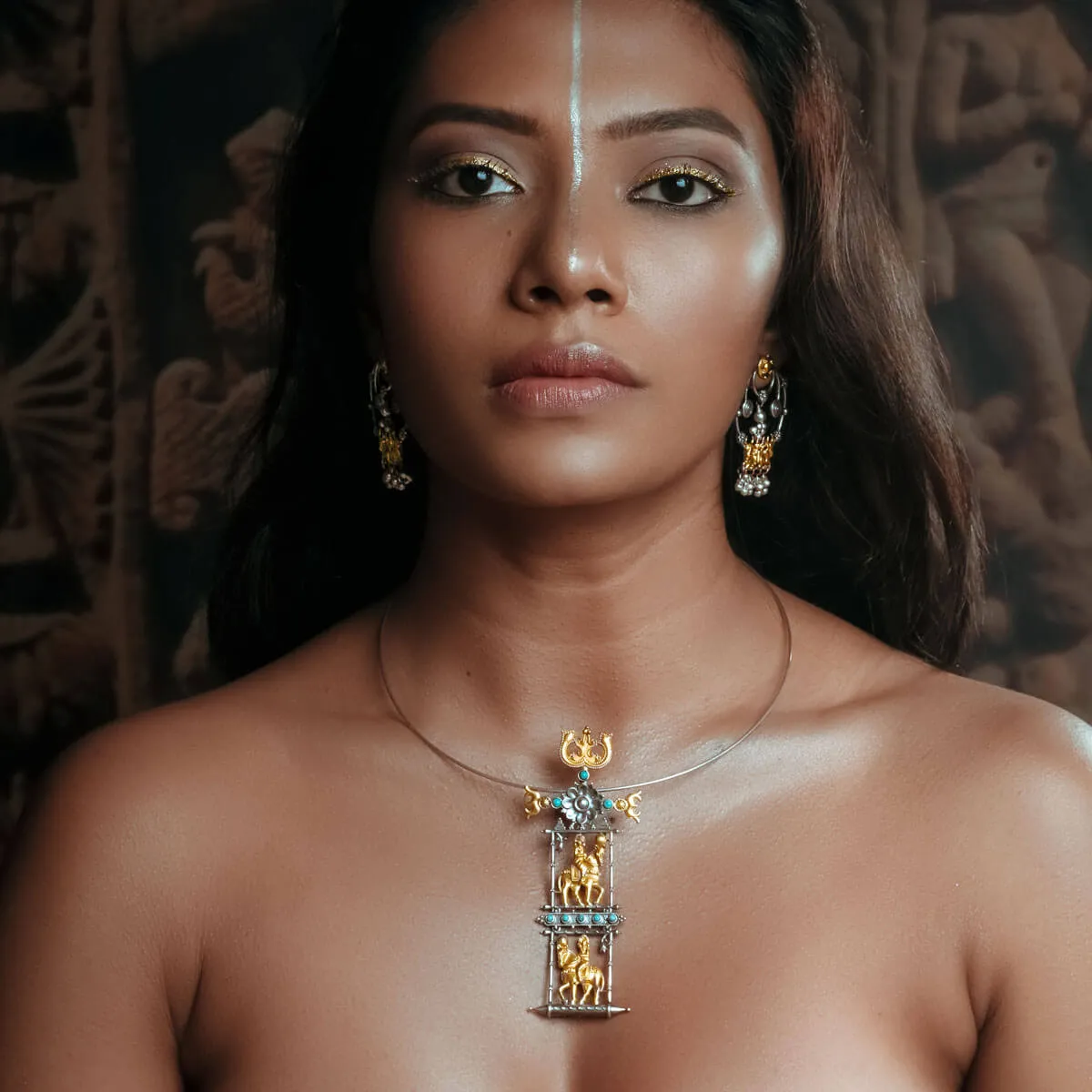 Ashwa Rohak  Silver Pendant Necklace by MOHA