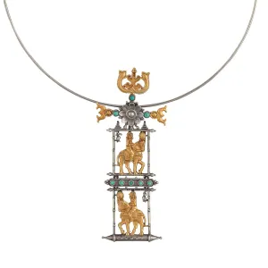 Ashwa Rohak  Silver Pendant Necklace by MOHA