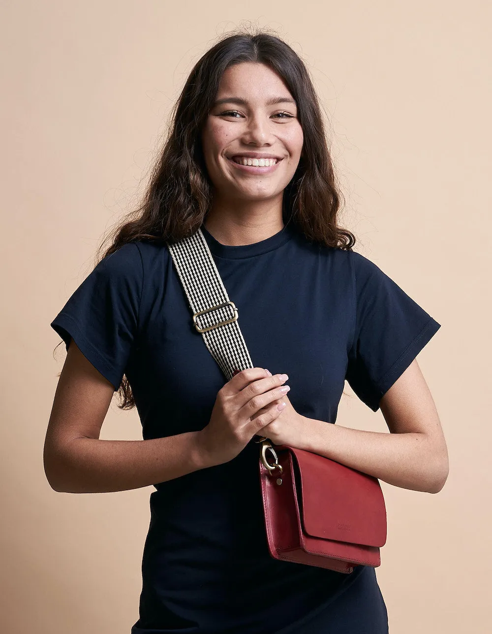 Audrey Mini Checkered | Classic Leather