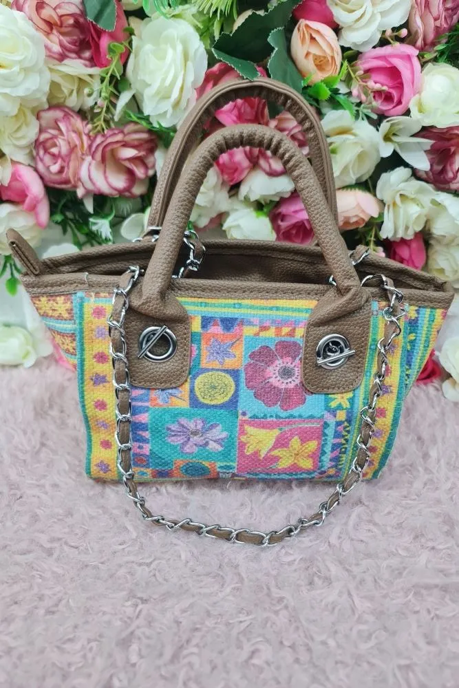 Azetic Print Two Handel Bag