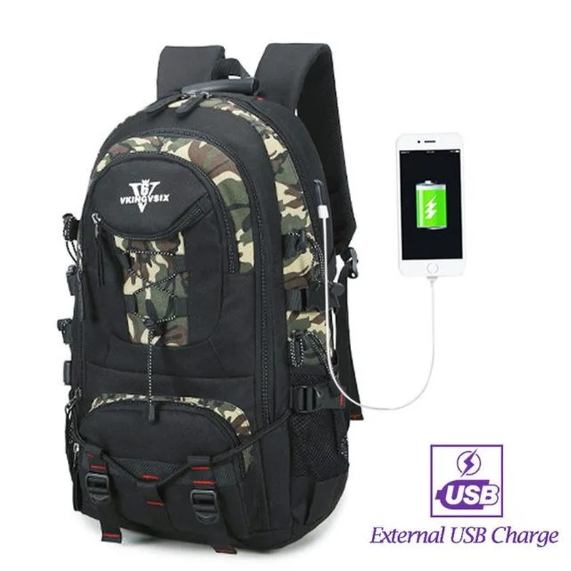 Backpack USB Charging & Water Resistant <br> Oxford