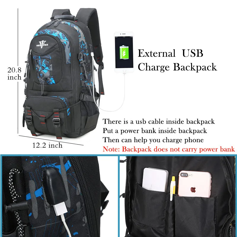 Backpack USB Charging & Water Resistant <br> Oxford