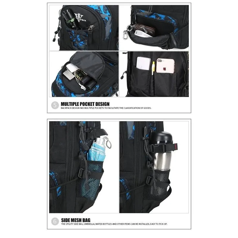 Backpack USB Charging & Water Resistant <br> Oxford