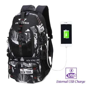 Backpack USB Charging & Waterproof <br> Oxford