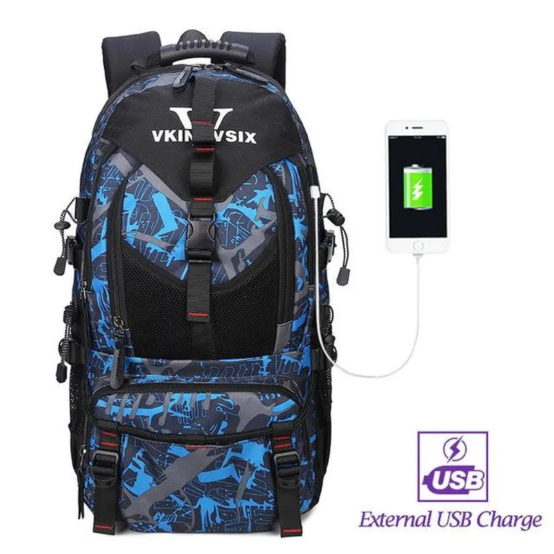 Backpack USB Charging & Waterproof <br> Oxford