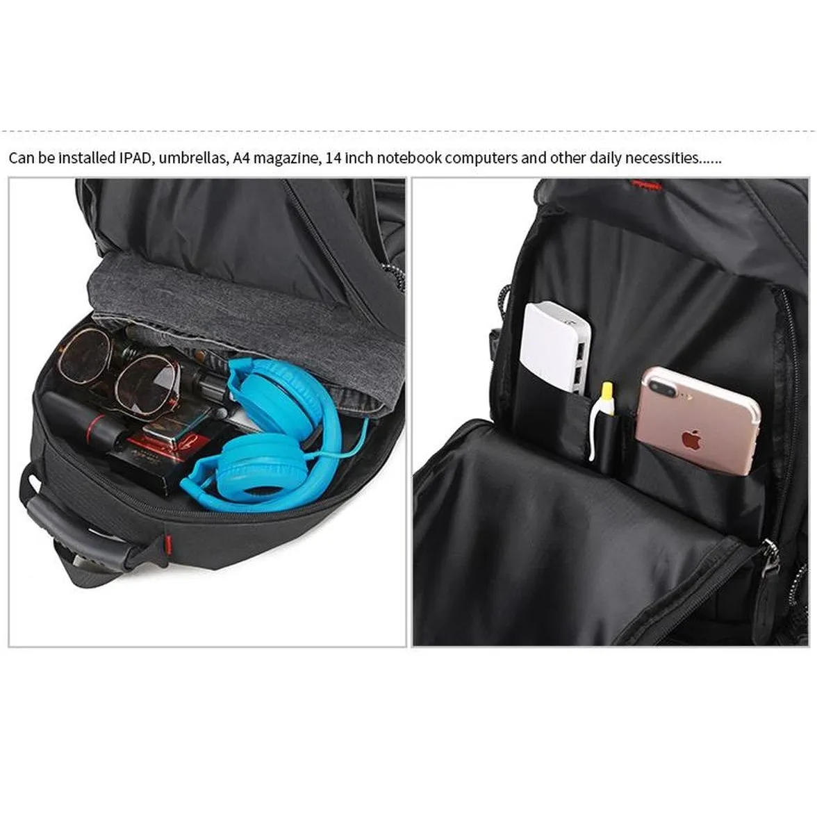 Backpack USB Charging & Waterproof <br> Oxford