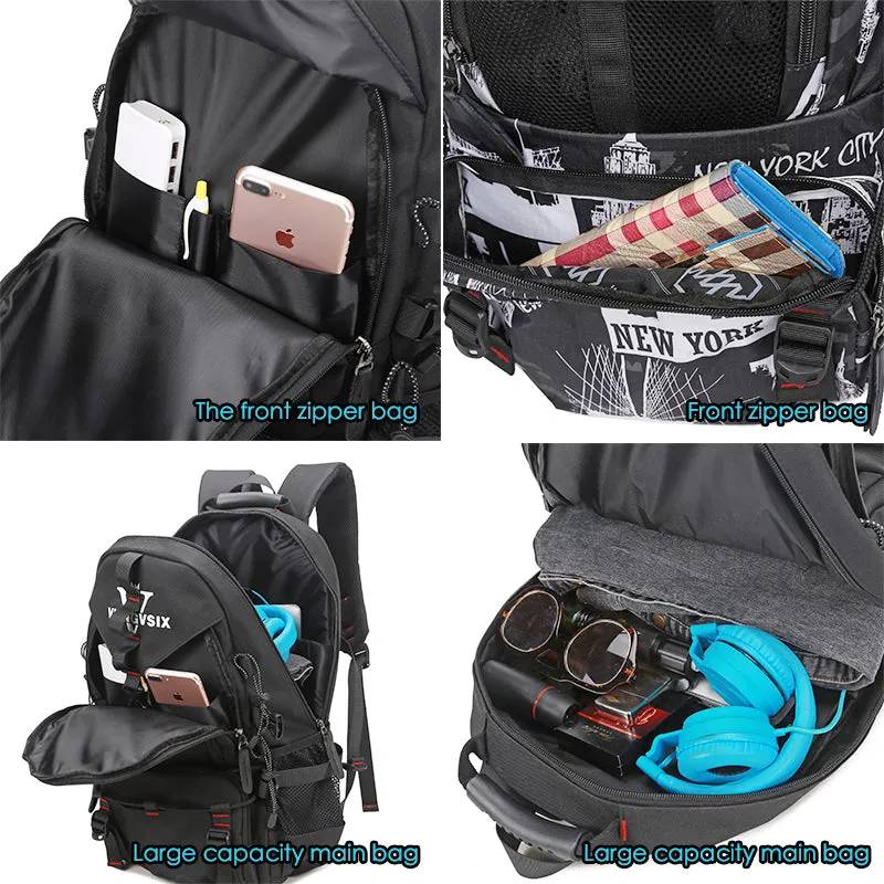 Backpack USB Charging & Waterproof <br> Oxford