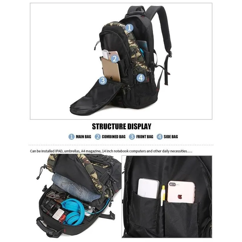 Backpack USB Charging<br> Oxford