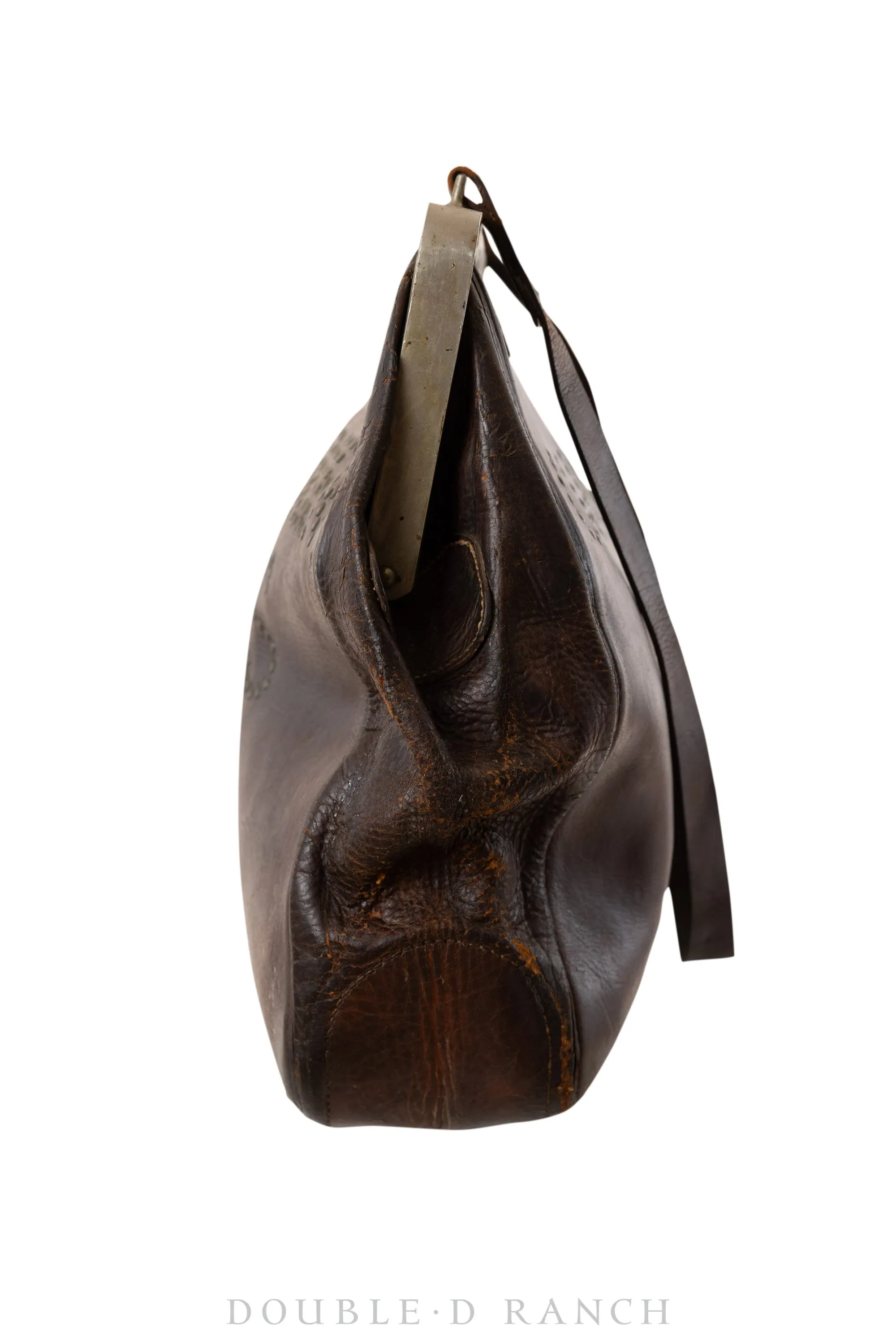 Bag, Leather, Messenger, Nailheads, "Courier I S", Vintage, 1093