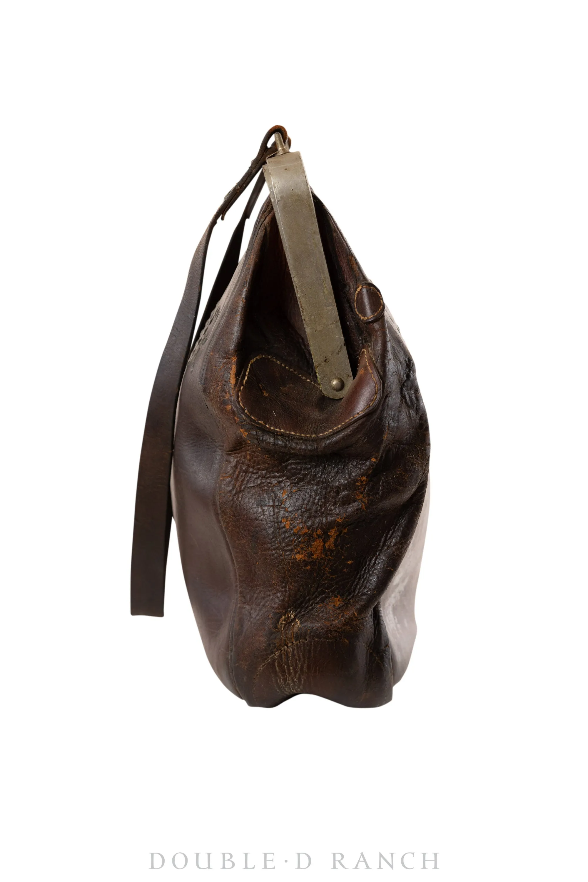 Bag, Leather, Messenger, Nailheads, "Courier I S", Vintage, 1093