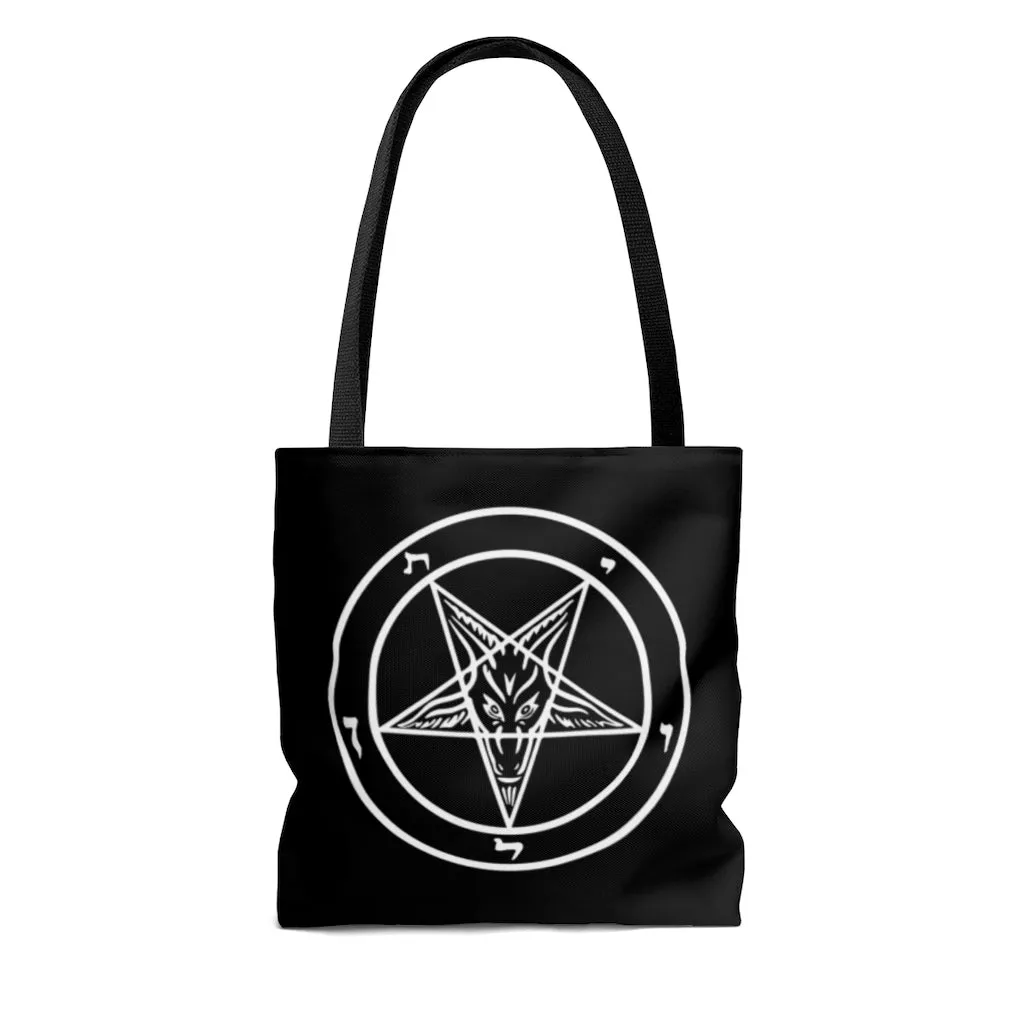 Baphomet AOP Tote Bag