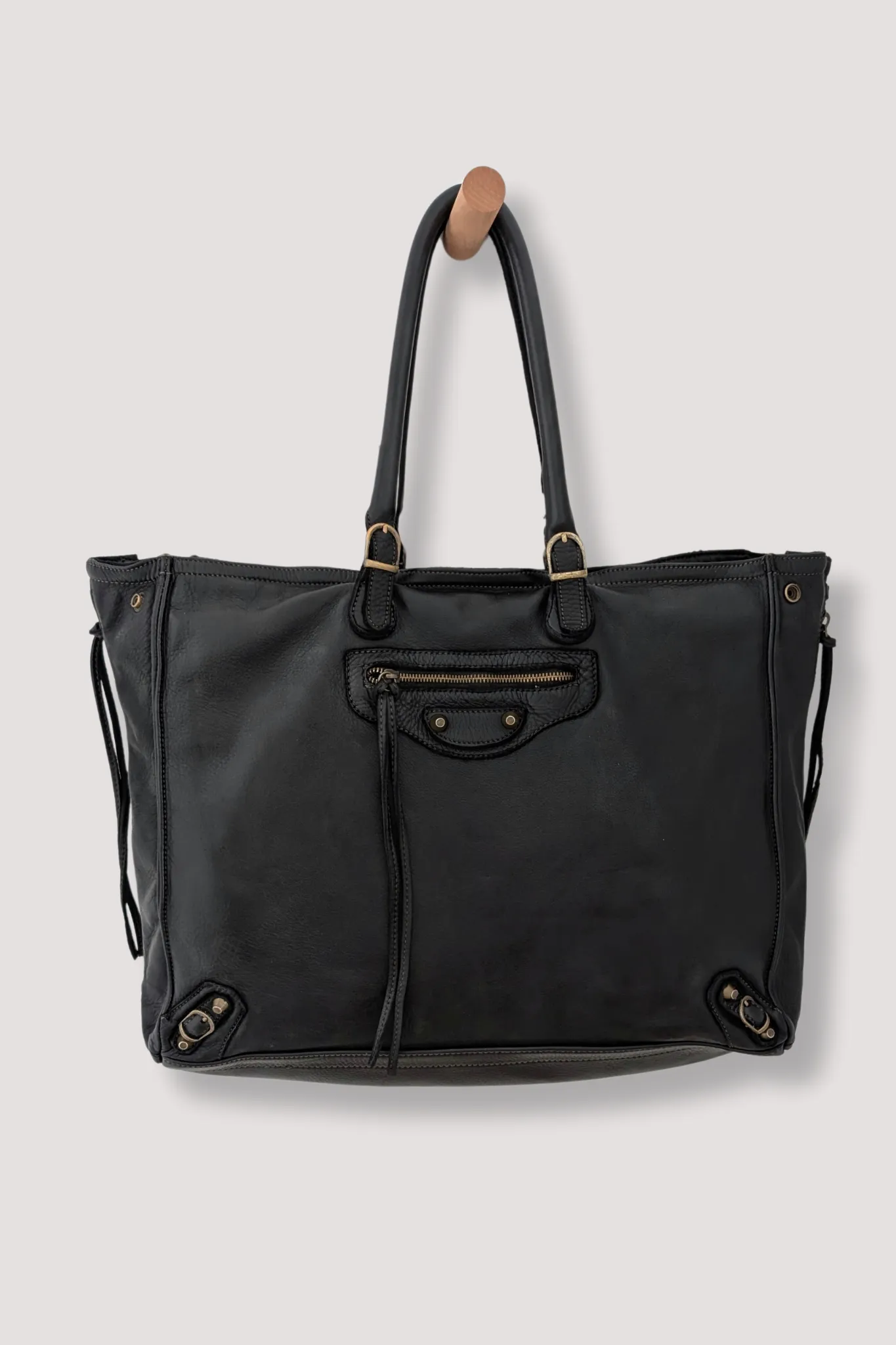 Bayside84 XL Classic Fringe Tote - Black