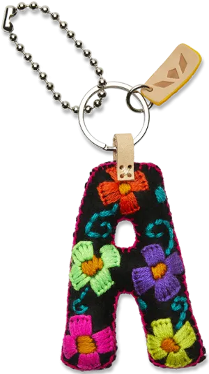 BLACK FELT ALPHABET CHARMS