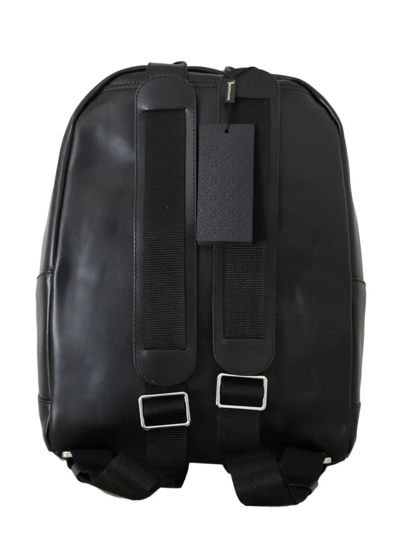 Black Leather Backpack Bag