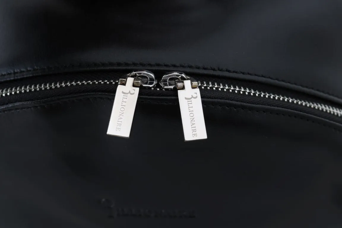 Black Leather Backpack Bag