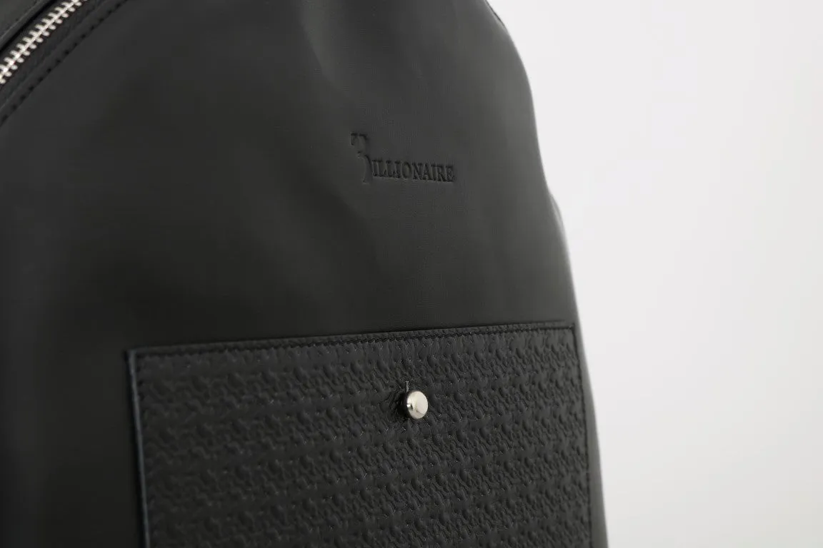 Black Leather Backpack Bag