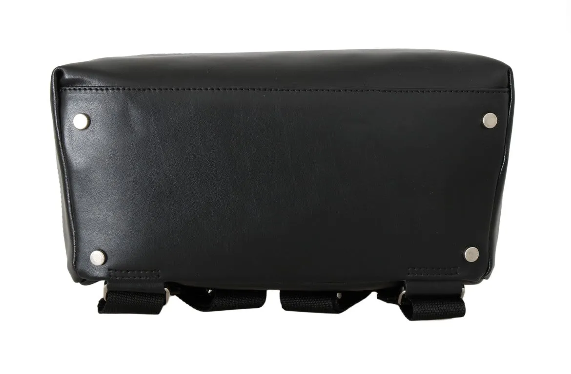 Black Leather Backpack Bag