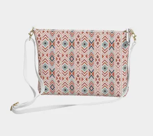 Bohemian Geo Print | Vegan Leather Crossbody Purse