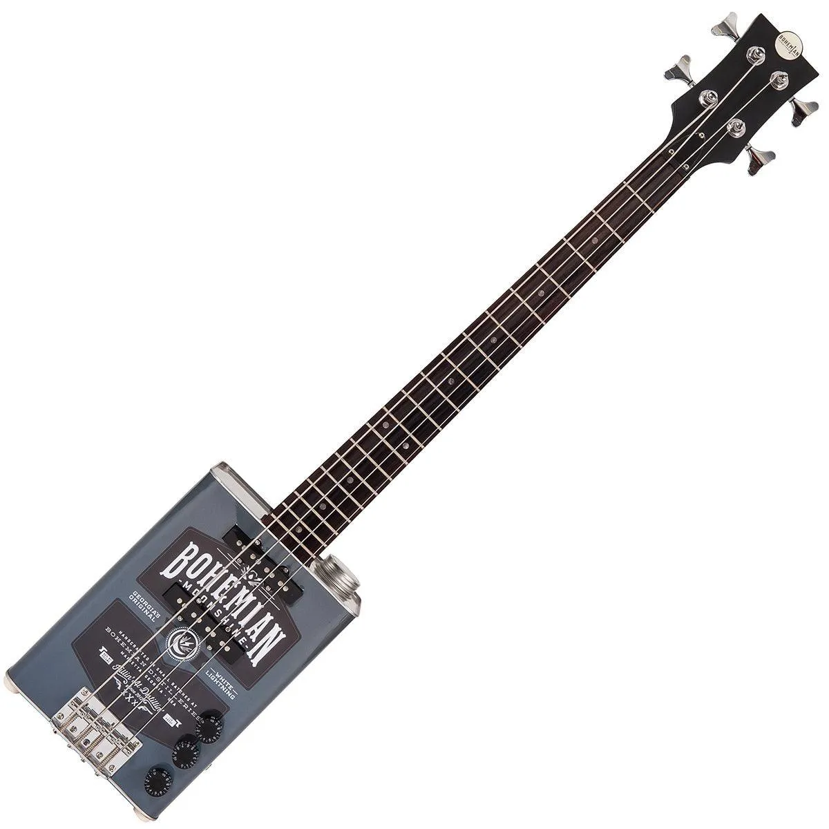 Bohemian Oil Can Bass Guitar ~ Moonshine