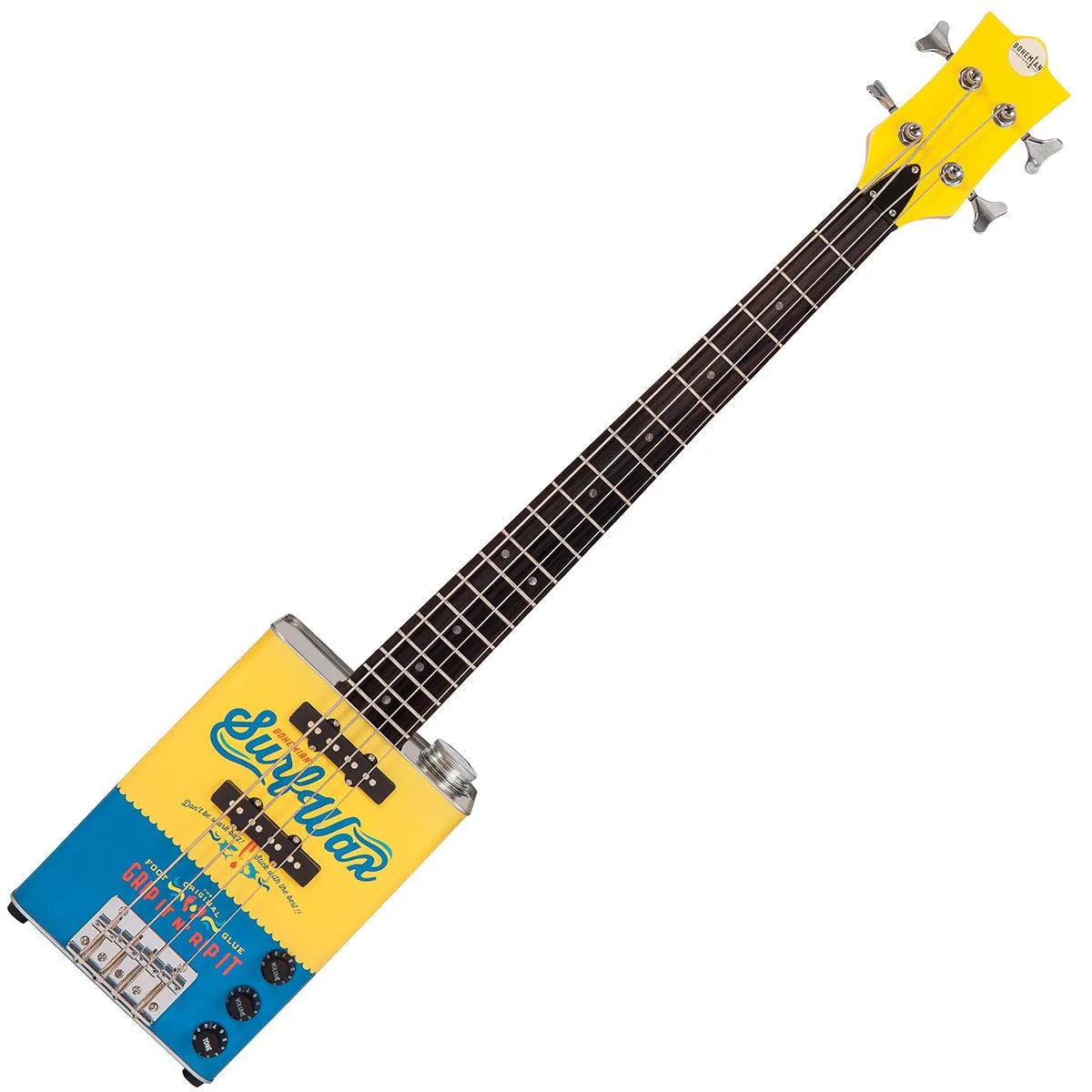 Bohemian Oil Can Bass Guitar ~ Surf Wax