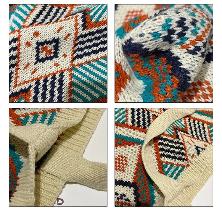 Bohemian Style Knitted Tote Bag