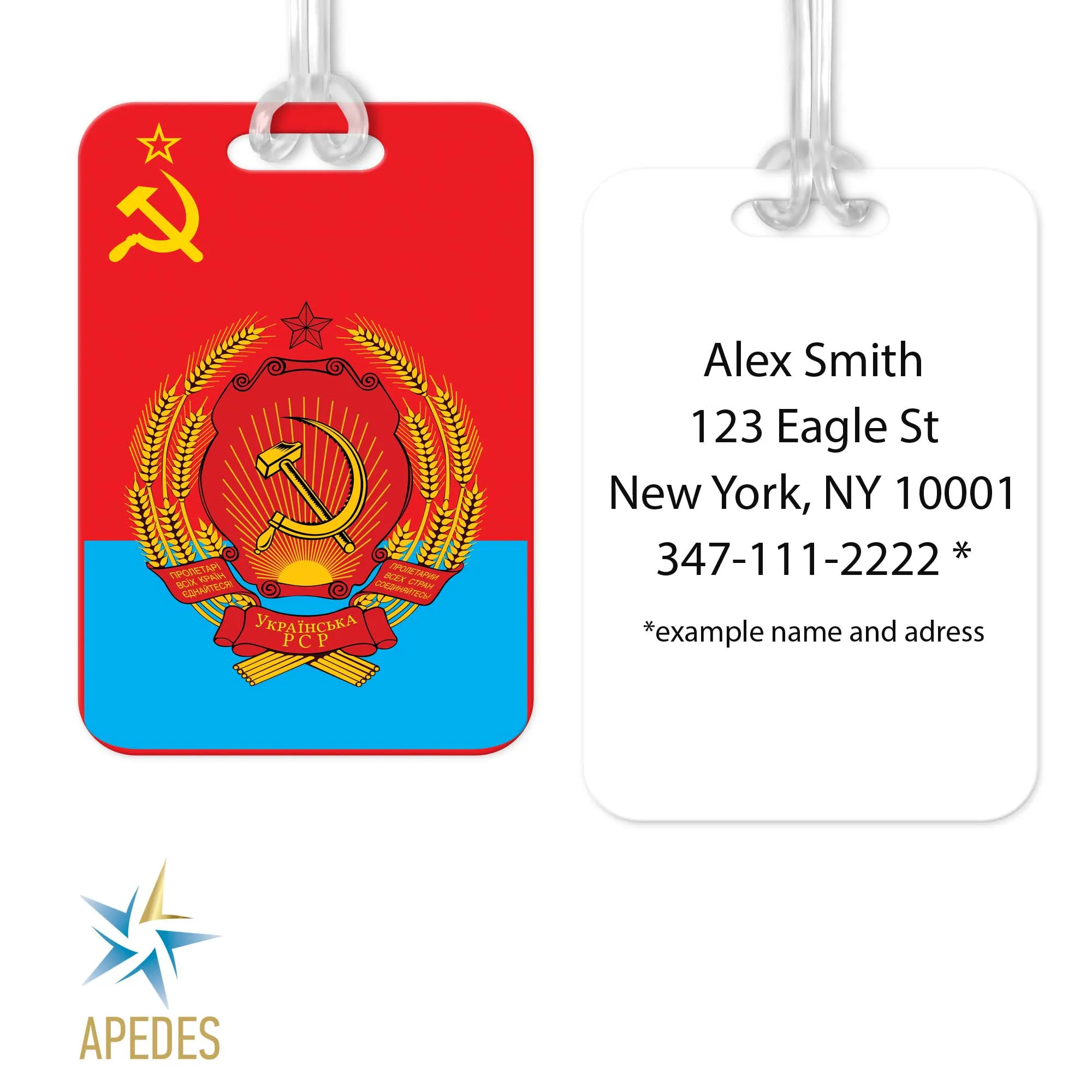 Born in USSR Rectangle Luggage Tag