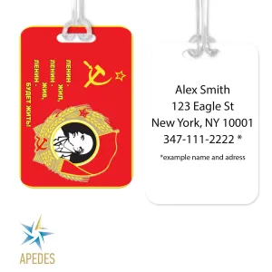 Born in USSR Rectangle Luggage Tag