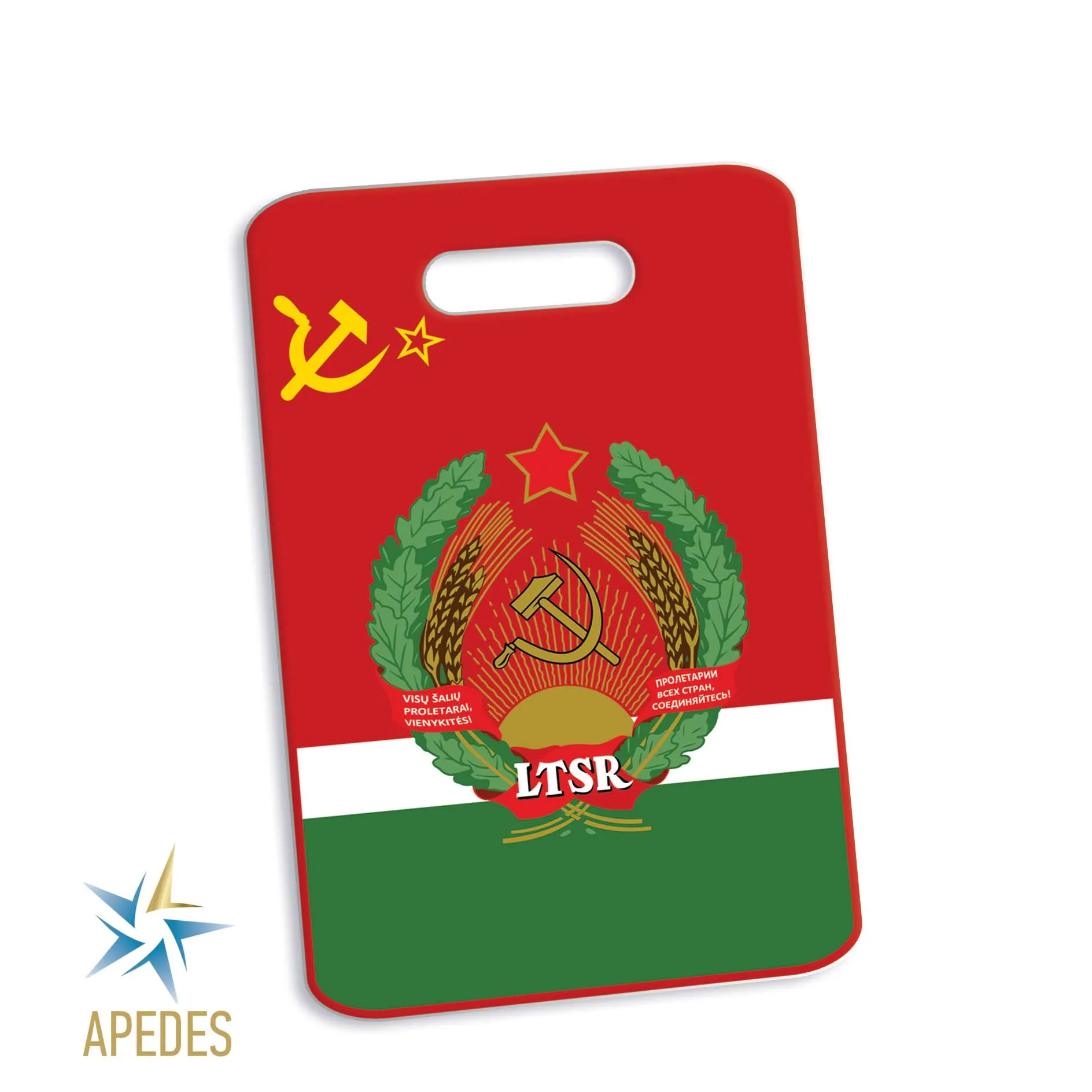 Born in USSR Rectangle Luggage Tag