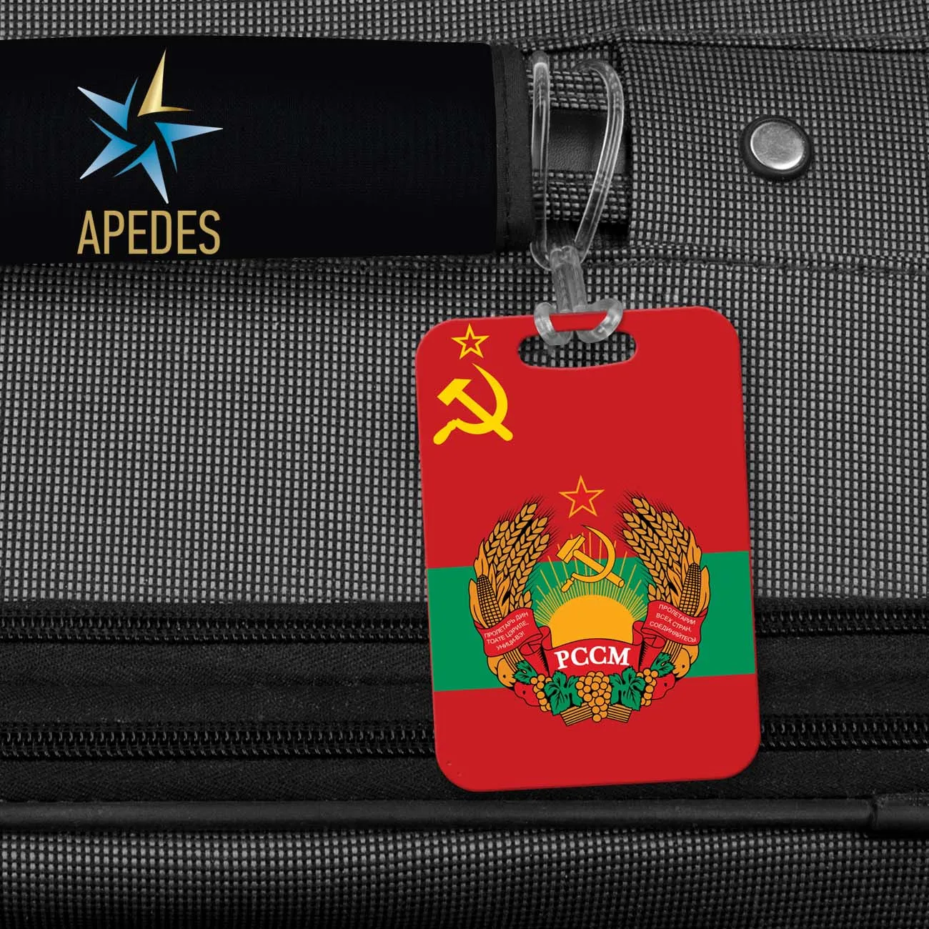Born in USSR Rectangle Luggage Tag