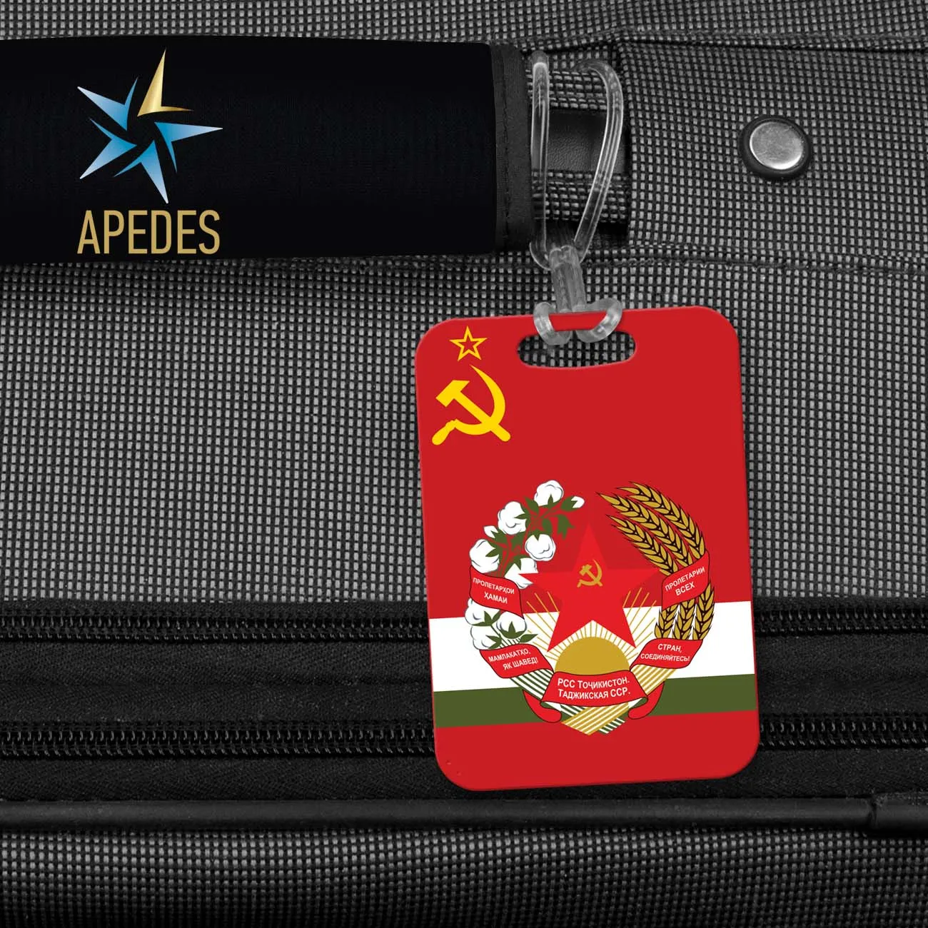 Born in USSR Rectangle Luggage Tag