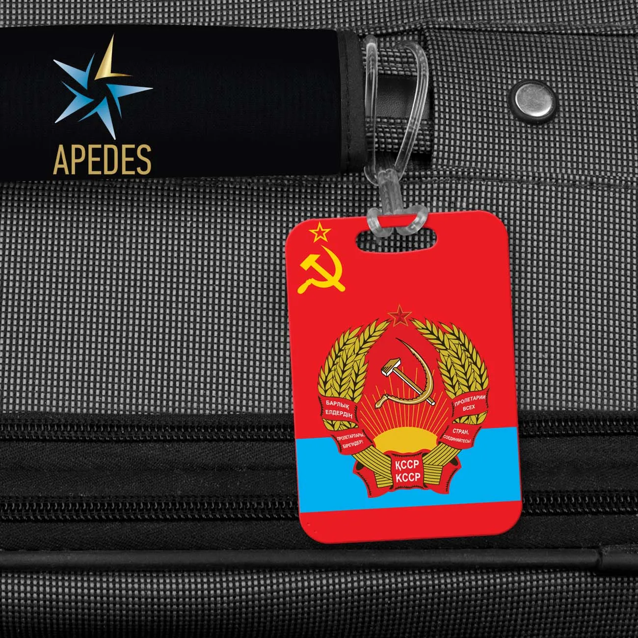 Born in USSR Rectangle Luggage Tag