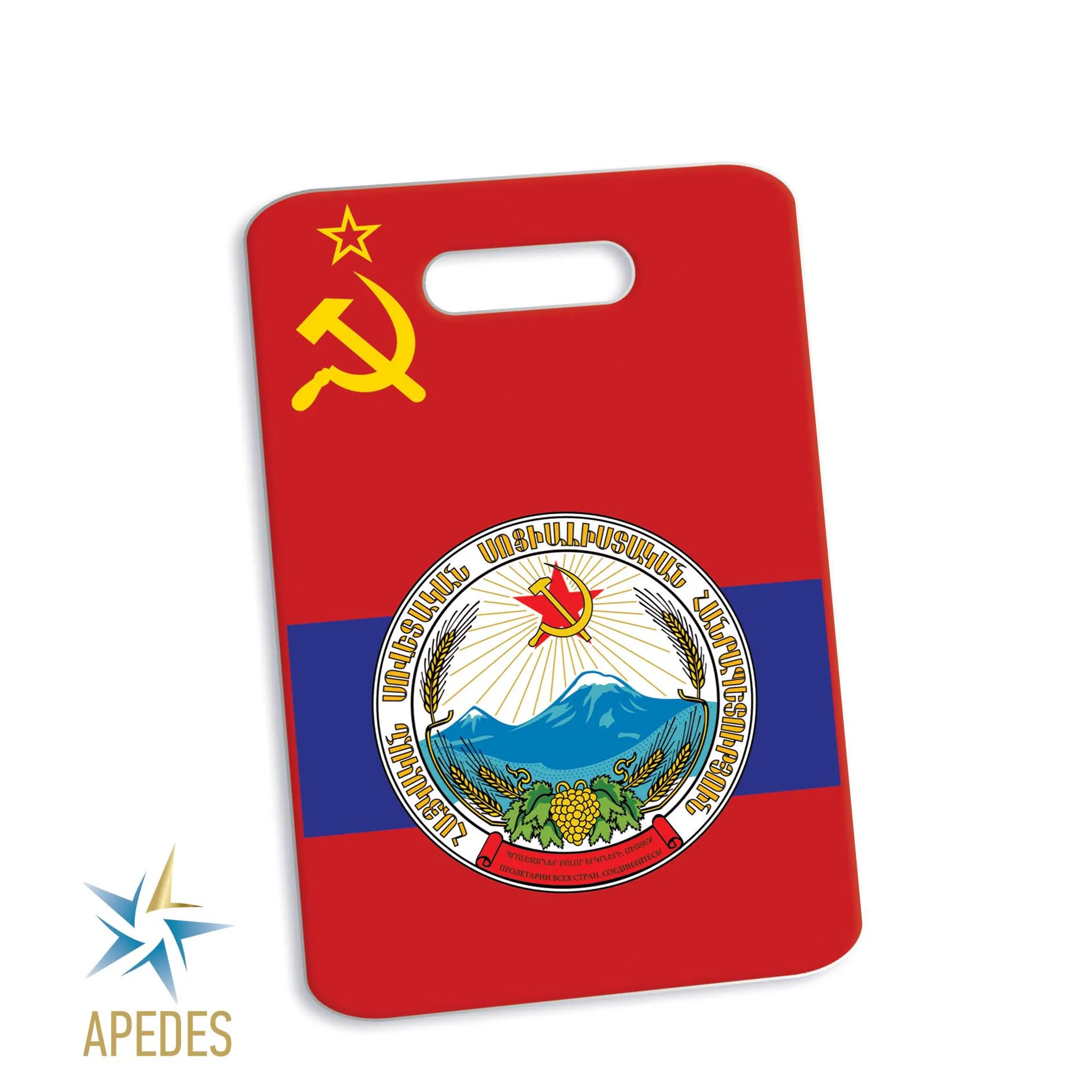 Born in USSR Rectangle Luggage Tag