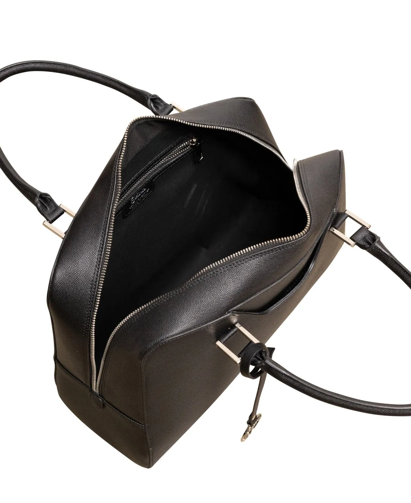 Briefcase leather bag in black
