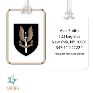 British Special Air Service Rectangle Luggage Tag